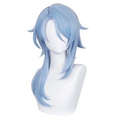 PRICES MAY VARY. 【Characters】- Wigs for blue hair characters. 【Styled】- Pre-styled for you. Perfect for Halloween, Comic Con, Cosplay Costume and other themed parties. 【Material】 - Synthetic fibers. Can be re-style or cut within 356°F, natural appearance with healthy satin sheen, good texture and soft touch. 【Adjustable Size 】- Package included 1x Ayato wig + 2x elf ears + 1x cap. The adjustment range of the head circumference is 19.6-23.6‘’, suitable for kids and adults. 【Color】- As picture. Th Ayato Cosplay, Anime Braids, Hair For Halloween, Genshin Cosplay, Halloween Comic, Synthetic Curly Hair, Anime Wigs, Costume Anime, Blue Wig