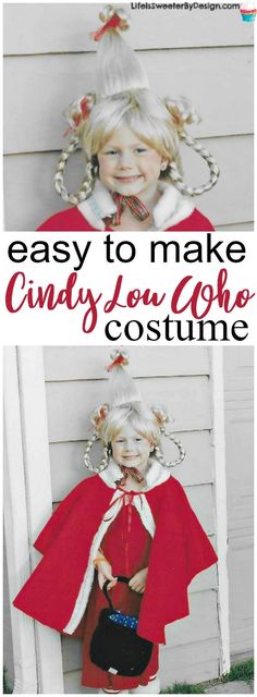 Cindy Lue Who Costume, Cindy Lou Hair, Cindy Lou Who Hair, Cindy Lou Who Costume, Who Costume