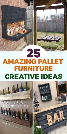 the 25 amazing pallet furniture ideas for your backyard or patio are easy to make