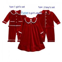 Winter Christmas Flannel Pajamas Child Gold Velvet Big Red Loungewear SuitItem:FL075635524
Category:Pajamas set
Material: facecloth, cotton (91%-95%)
Thickness:Regular
Pattern: letters
Color: Type1,2,3
Collar: round neck
Sleeve length: Long sleeve
Size: 80,90,100,110,120,130,140
Suitable season: Winter Christmas Outfit Ideas For Kids, Outfits For Pictures, Kids Christmas Pjs, Christmas Pajamas Kids, Mom Goals, Xmas Outfits, Family Pajama Sets, Christmas Buttons, Photo Christmas Ornaments