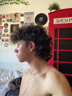 Short Mullet Wavy Hair Men, Faded Mullet Men Curly, Curly Men’s Mullet, Mullet Fade Haircut Curly, Messy Mullet Middle Part, Man Haircut Curly Hair, 80s Shag Haircut Curly, Mullet Fade Curly Hair, Curly Men Mullet