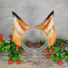 The ears are: approximately 3,3 inches fox shape fully wired and posable on the metal headband decorated with airbrush high ecofur qualityIt is possible to make individual orders in other colors and styles! If you have any questions or need additional pictures please feel free to send me a message More in our Instagram: https:www.instagram.comkotolis_art Fox Ears Headband, Fox Gifts, Pet Regression, Fox Headband, Animal Tails, Fox Gift, Metal Headband, Fox Ears, Metal Headbands