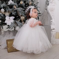 Baptism Girl Dress, White Princess Baptism Dress, Christening Ideas Girl, White Baptism Dress, Baby Christening Outfit, Girls Baptism Dress, Baby Baptism Dress, Baptism Dress Baby Girl, Dress For Baby Girl