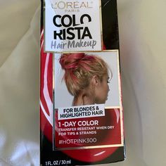 Never Used I Used The Brand Before Works Really Well Loreal Colorista Pink, Hot Pink Hair Color, Pink Hair Color, Hot Pink Hair, Hair Color For Women, Hair Color Pink, L Oreal, Pink Hair, One Day