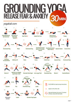 a poster with instructions on how to use the grounding yoga pose for flexibility and flexibility