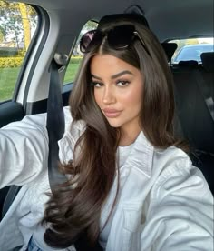 Moroccan Women Beautiful, Brunette Brown Eyes, Moroccan People, 750 Amazon Gift Card, 750 Shein Gift Card, Shein Gift Card, Car Selfie, Moroccan Beauty, Dark Brunette Hair