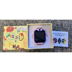 the children's smart watch is in its box