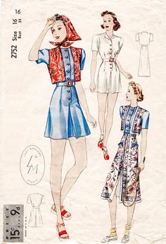 two women's dresses, one in blue and the other in white with red accents