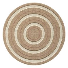 a round rug on a white background