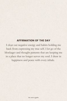 an open book with the words affirmation of the day