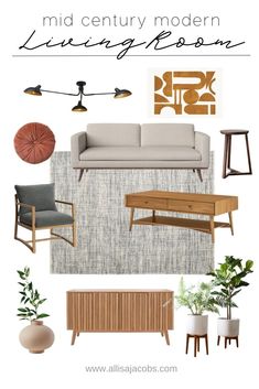 mid century modern ideas for living room Modern Living Room Beige, Mid Century Modern Living Room Design, Mid Century Modern Living Room Decor, Mcm Living, Mid Century Living, Mid Century Modern Living Room