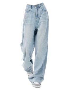 Oversized Jeans For Women, Best Baggy Jeans, Baggy Light Blue Jeans, Denim Baggy Pants, Blue Jeans Baggy, Oversize Jeans, Jean Oversize, Jeans Trousers Women, Japanese 2000s