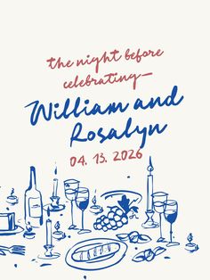 the night before celebrating william and roslyn, 04 / 13 / 2016 poster