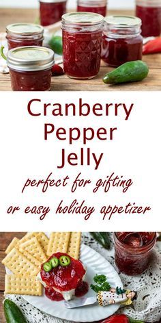 cranberry pepper jelly is perfect for gifting or easy holiday appetizer