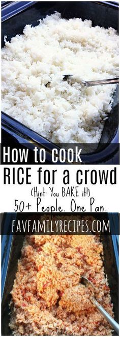 how to cook rice for a crowd