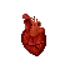 an image of a pixelated heart on a white background