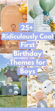 birthday themes for boys and girls with balloons