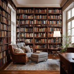 a living room filled with lots of books