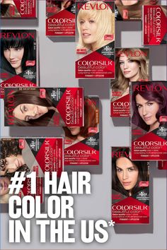 Revlon ColorSilk™ is the #1 hair color in the US.* Get 100% gray coverage   radiant, salon-quality color right at home. Leaves hair in better condition than before. Ammonia-free.** Keratin-infused. *Revlon Consumer Products Corporation’s calculation based in part on data reported by Circana, LLC, through its OmniMarket Service of Total US Multi-Outlet for Women’s Hair Coloring Category for the 52-week period ending 3-24-2024 using Revlon’s custom definitions.**Formulated without adding Ammonia Daytime Smokey Eye, Blush Application, Mui Mui, Bridal Eye Makeup, Smokey Eyeshadow, Smokey Eye Tutorial