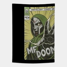 an image of a comic book cover with the words me - doon on it