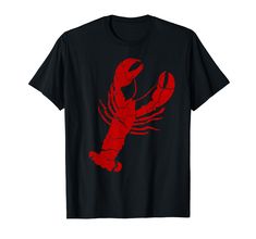 PRICES MAY VARY. Vintage lobster T Shirt for Men, Women, and Kids. Printed in red vintage lobster t shirt for boys, girls, and youth. Men's lobster shirt gift for people who love lobsters. Distressed print design lobster tee shirt design. Lightweight, Classic fit, Double-needle sleeve and bottom hem Vintage Lobster, Lobster Shirt, Lobster Print, T Shirt For Boys, Red Lobster, Arthropods, Tee Shirt Designs, Print Shirt, Branded T Shirts