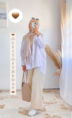 Modest Summer Outfits Muslim Casual, Hijab Outfit Summer, Girly Style Outfits, Colour Combinations Fashion, Mode Turban