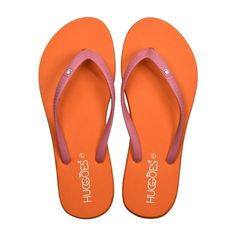 Water-friendly flip flops of Huggoes are made with excellence to meet the demands of every fun-lover. These comfort flip flops women take you on a comfortable ride of joy and make sure you don't get into any discomfort. The feather-light feel of women's flip flops is ideal for walking on the beachside and make sure you feel relax at every step. 100% natural rubber with squishy soft soles confirms you tread effortlessly on all surfaces. The flexible sole of these beach sandals for females molds a Orange Flip Flops, Flip Flops For Women, Rubber Flip Flops, Nature Friendly, Summer Flip Flops, Flip Flop Slippers, Flip Flop Shoes, Diva Fashion, Beach Sandals