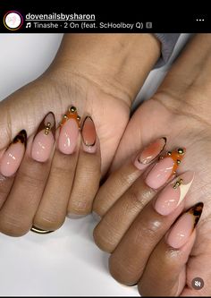 Natural Almond Nails, Bossy Nails, Stiletto Nails Designs, Classy Acrylic Nails, Acrylic Nails Coffin Pink, Nail Tattoo, Hair Skin Nails