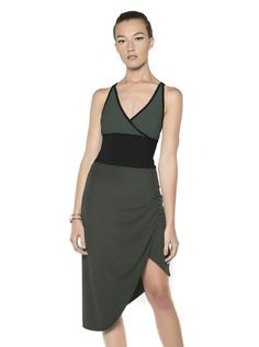 BLANC NOIR Tank Dress in Olive Tank Dress