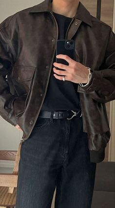 Samurai Wallpaper, Leather Jacket For Men, Jacket For Men, Black Leather Jacket, Most Favorite, Leather Jacket Men, How To Style, A Black, Leather Men