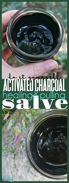 DIY Activated Charcoal Salve Diy Activated Charcoal, Drawing Salve, Diy Medicine, Healing Salve, Salve Recipes, Healing Salves, Diy Lotion, Diy Shampoo, Diy Skin Care Recipes