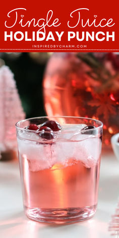 This Jingle Juice Holiday Punch recipe is simple, delicious, and beautiful! You only need three ingredients to craft this delicious holiday punch recipe everyone will love! Holiday Punch Recipe, Easy Cocktail, Punch Recipe, Cocktail Recipes Easy, Easy Cocktails, Punch Recipes