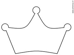 the outline of a crown is shown in black and white, with one line drawn across it