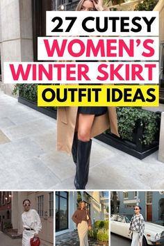 Winter Skirt, Skirt Outfit, Skirt Outfits, Winter Women, Winter Outfits, Midi Skirt, Skirt