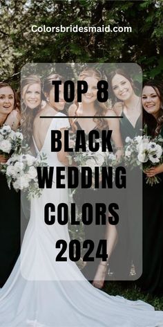 the top 8 black wedding colors for 2020