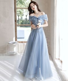 Blue Formal Dress Long, Prom Dress Off Shoulder, Formal Dress Long, Blue Formal Dress, Xxxl Dress, Off Shoulder Evening Dress, Prom Dress Evening, Dress Off Shoulder, Blue Party Dress