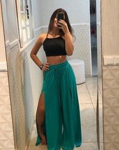 Long Pants Fashion, Warm Weather Outfits, Tumblr Outfits, Beachwear Fashion, Easy Trendy Outfits, Casual Chic Outfit, Comfy Outfits, Festival Outfits