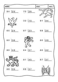 worksheet with numbers and symbols for children