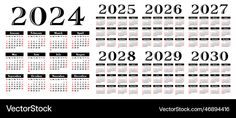 a black and white calendar with numbers for the year 2012 - 2013 on it's side