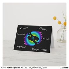 a greeting card with the words chakraive, negative, and compressione on it