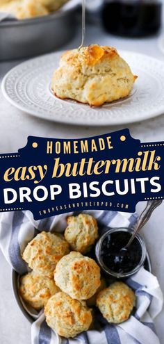 Buttermilk Drop Biscuits, Thanksgiving sides, Thanksgiving recipes Homemade Buiscits Recipes, Buttermilk Biscuits Easy, Drop Biscuits Recipe, Homemade Buttermilk Biscuits, Healthy Bread Recipes