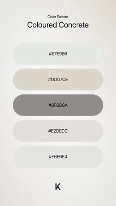 Color · Color Palette · Grey · Neutral · Neutral Color · Palette · White · Yellow · Coloured Concrete · Fall · Color Palette Neutral Website Color Palette, Concrete Color Palette, Color Palette Grey, Color Palette White, Color Thesaurus, Coloured Concrete, Pantone Color Chart, Color Knowledge, Color Pantone