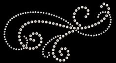 the letter s made up of small white dots on a black background with an intricate design