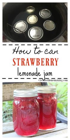 how to can strawberry lemonade jam