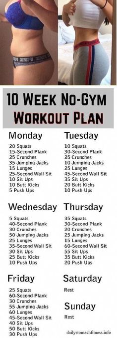 a workout plan for women with the words 10 week no - gym workout plan