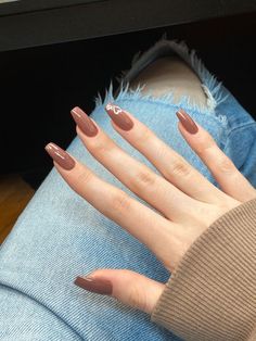 Brown Nail, Plain Nails, Her Nails