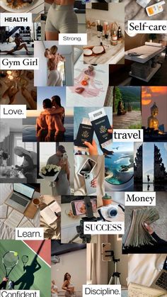 Spiritual Vision Board, Vision Board Collage, Vision Board Pictures