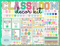 classroom decor kit for teachers and students