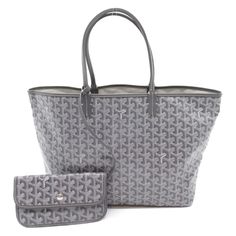 Goyard Saint-Louis Pm Tote Bag Canvas Gray W 34cm X H 27cm X D 14cm Handle Length: 41cm Strap Drop Length: 17cm Goyard Saint Louis Pm, Goyard Saint Louis, Goyard Bag, Bag Canvas, Accessory Pouch, Light Stain, Saint Louis, St Louis, Canvas Size