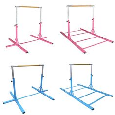 gymnastics bar blue or pink Gymnastics At Home, Gym Bar, Diy Gym